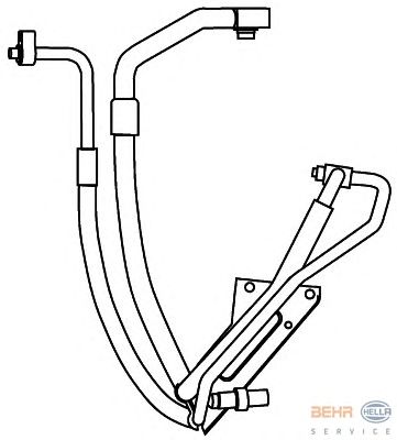 High-/Low Pressure Line, air conditioning 9GS 351 337-591