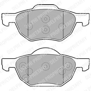 Brake Pad Set, disc brake LP1862