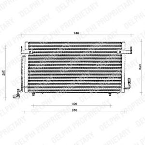 Condensator, airconditioning TSP0225117