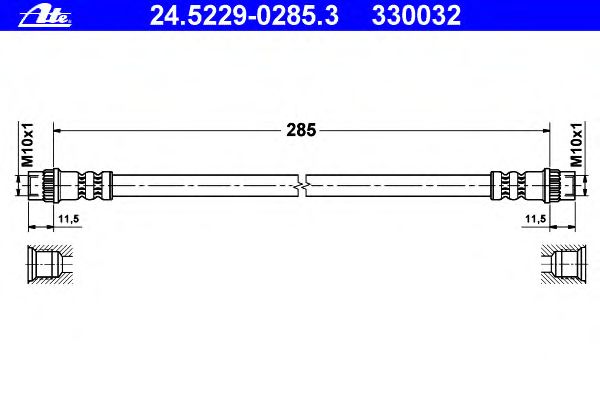 Tubo flexible de frenos 24.5229-0285.3