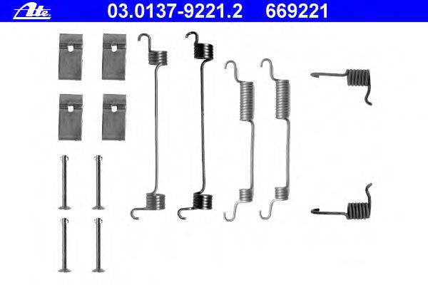 Accessory Kit, brake shoes 03.0137-9221.2