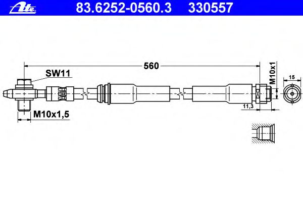 Tubo flexível de travão 83.6252-0560.3