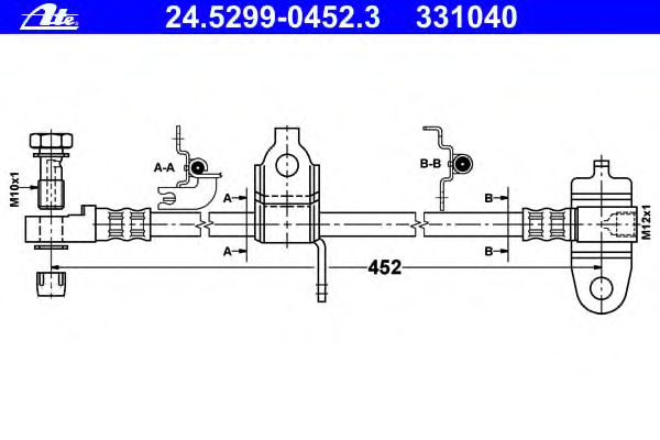 Tubo flexible de frenos 24.5299-0452.3