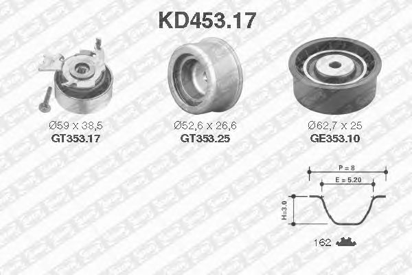 Timing Belt Kit KD453.17