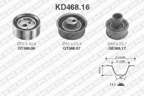 Timing Belt Kit KD468.16