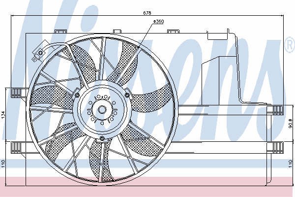 Fan, motor sogutmasi 85078