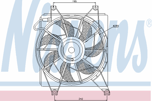 Fan, radiator 85620