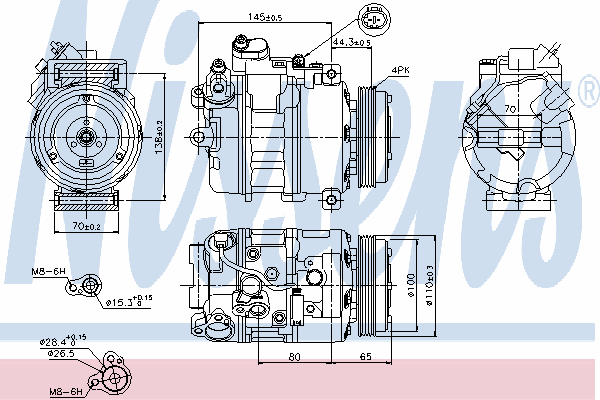 Compressor, airconditioning 89198