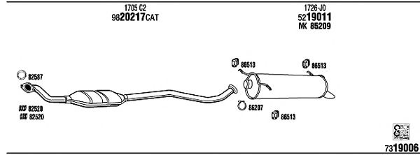 Exhaust System CI65015