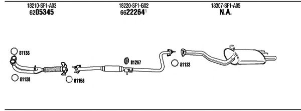 Exhaust System HO60105