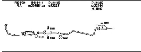 Exhaust System TO51168