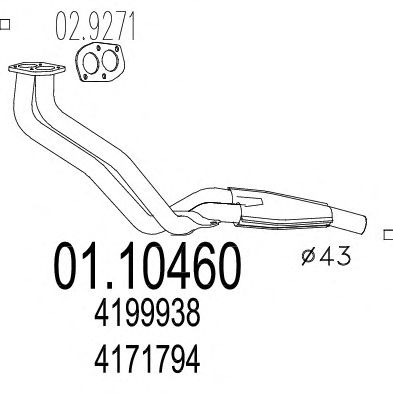 Exhaust Pipe 01.10460