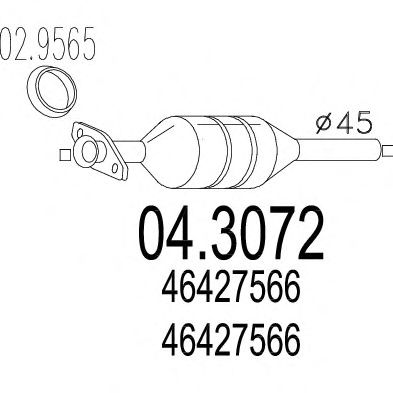 Catalytic Converter 04.3072