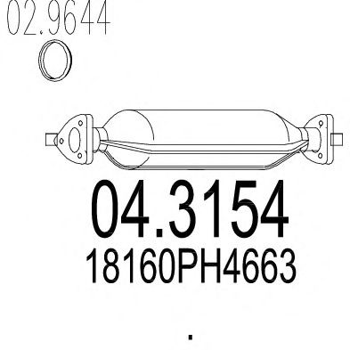 Catalytic Converter 04.3154