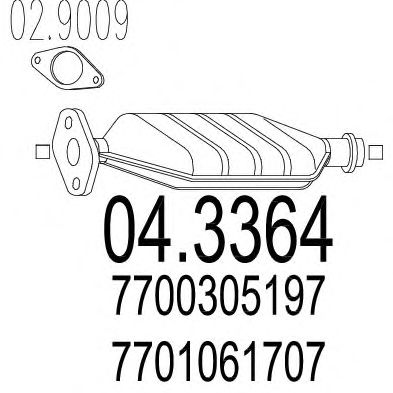 Catalytic Converter 04.3364