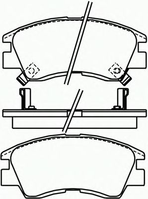 Brake Pad Set, disc brake P 54 008