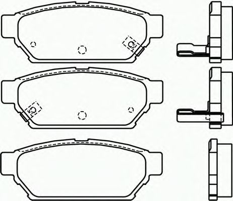 Комплект тормозных колодок, дисковый тормоз P 54 016