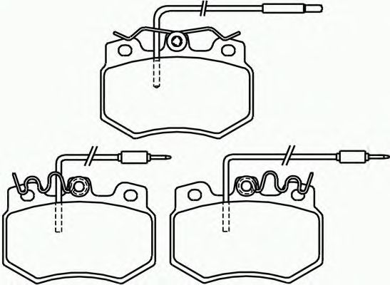 Комплект тормозных колодок, дисковый тормоз P 61 031