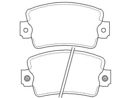 Комплект тормозных колодок, дисковый тормоз P 68 007