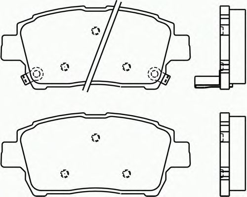 Brake Pad Set, disc brake P 83 051