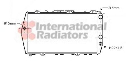 Radiator, engine cooling 60032019