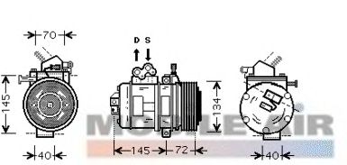 Compressor, airconditioning 6053K388