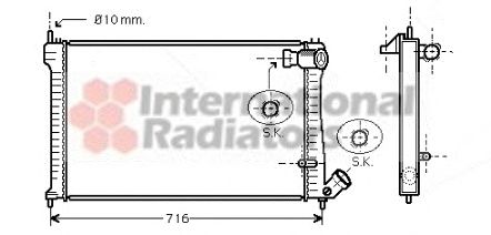 Radiator, engine cooling 60092102