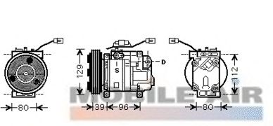 Compressor, airconditioning 6027K200