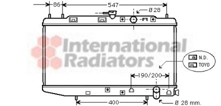 Radiator, engine cooling 60252047