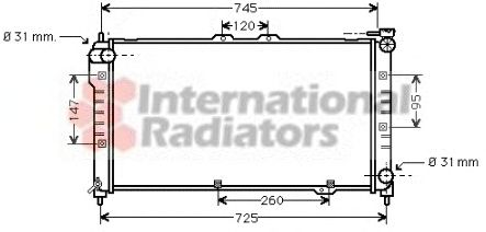 Radiator, engine cooling 60272101