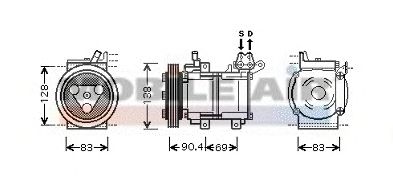 Compressor, airconditioning 6083K051