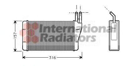 Heat Exchanger, interior heating 60376008