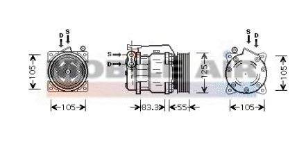 Compressor, ar condicionado 6001K090