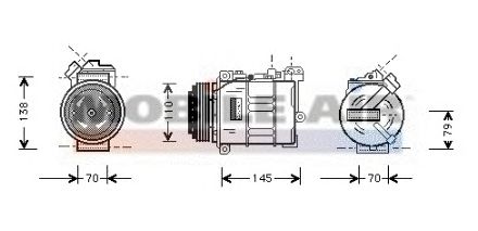 Compressor, airconditioning 6006K015