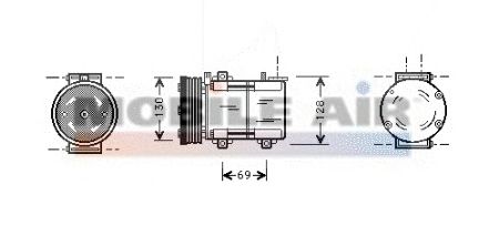 Compressor, airconditioning 6018K322