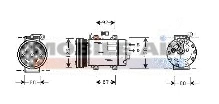 Compressor, airconditioning 6059K029