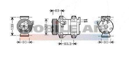 Compressor, ar condicionado 6059K121