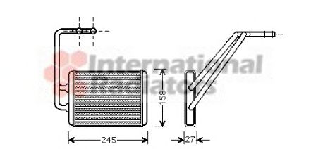 Heat Exchanger, interior heating 60826121