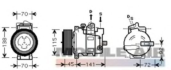 Compressor, airconditioning 6030K432