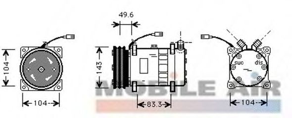 Compressor, air conditioning 6017K373