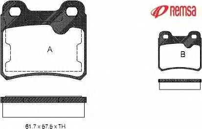 Brake Pad Set, disc brake 0282.10