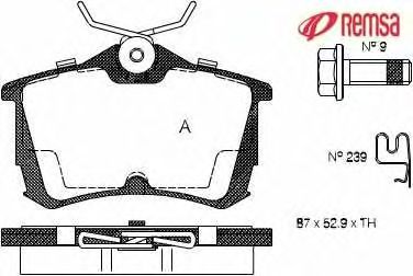 Brake Pad Set, disc brake 0695.02