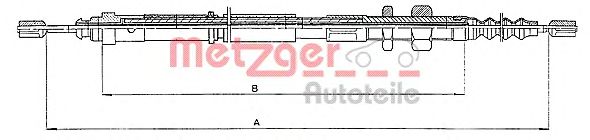 Cable, parking brake 10.4652