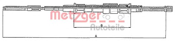 Cable, parking brake 10.7402