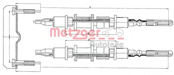 Cable, parking brake 11.5821