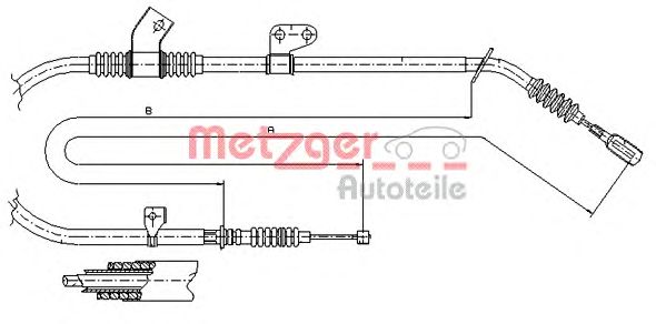 Cable, parking brake 17.0583