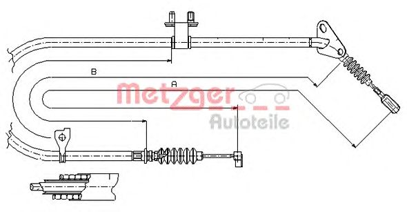 Cable, parking brake 17.0654