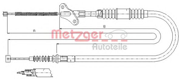 Cable, parking brake 17.2721