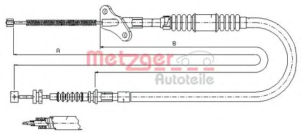 Cable, parking brake 17.2723