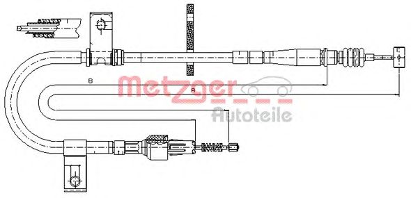 Cable, parking brake 17.5040